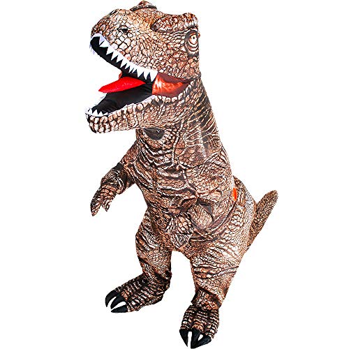 Dinosaur Costume for Adult, Inflatable Dinosaur Costume Adult, T-Rex Costume Blow up Funny Halloween Dino Costumes Fancy Dress, for Women Teens