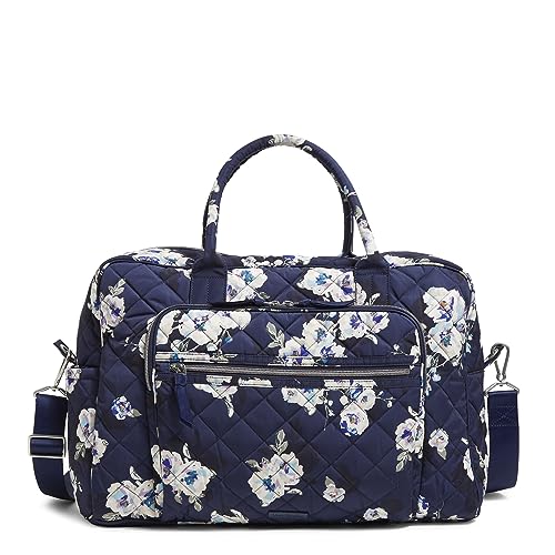 Vera Bradley Women's, Performance Twill Weekender Travel Bag, Blooms and Branches Navy, One Size