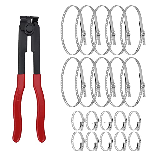 Alpha Rider For Auto/ATV CV Joint Axle Boot Clamp Pliers Tool with 20 Crimp Bands -Ear Type Extension For Most Cars