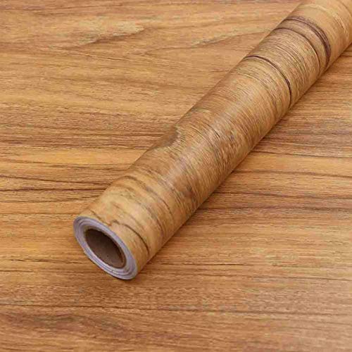 COSNIGHT Wood Grain Wallpaper Peel and Stick Wallpaper Contact Paper Self Adhesive Wall Paper for Drawer Shelf Liner Cabinet Easy to Clean