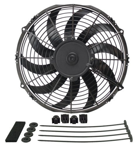 Derale 16112 12' Diameter H.O. Extreme Electric Fan, Black
