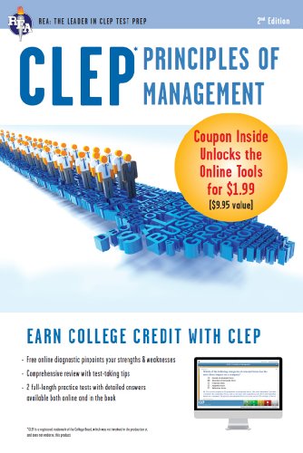 CLEP Principles of Management Book + Online (CLEP Test Preparation)