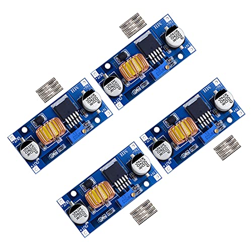 D-Planet [4-Pack] 5A DC-DC Adjustable Buck Converter 4~38v to 1.25-36v Step Down Power Supply High Efficiency Voltage Regulator Module