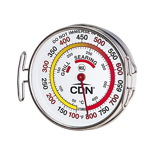 CDN GTS800X Grill Surface Thermometer, 1, Silver