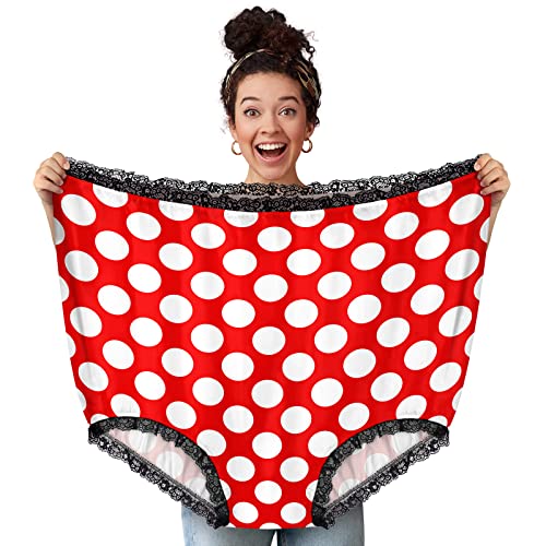 FreeNFond Granny Panties Funny Gag Gifts for Adult Women Men Wedding Party Bride Big Mama Undies Prank Giant Mormon Underwear