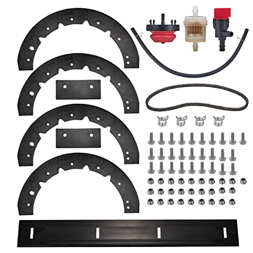 Mikatesi Snowblower Paddles 731-0781 Scraper Bar 731-1033 Belt 754-0101A for MTD 731-0781A 731-0782 731-0780 721-0287 753-0613 21 20 Inch Snow Blower with Hardware Kit