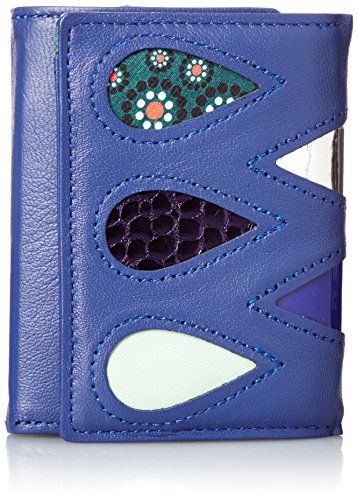 Tsumorichisato Women's Mini Wallet, Drops, Blue