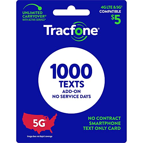 Tracfone $5 Text Add–On Card 1000 TXT [Physical Delivery]