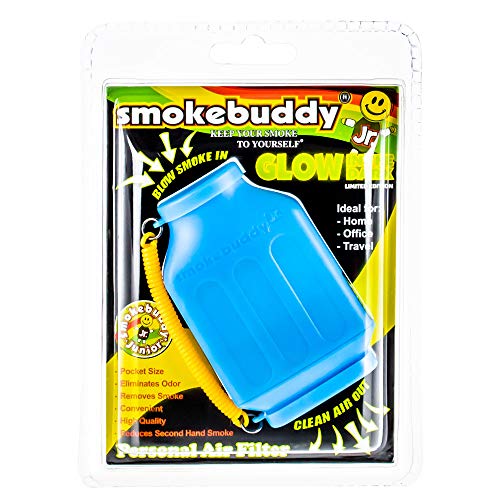 Smoke Buddy Junior Glow in The Dark Blue - Personal Air Purifiery and Odor Diffuser