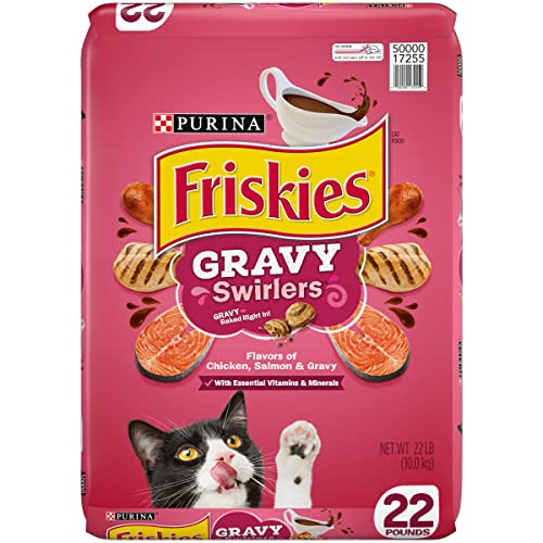 Purina Friskies Dry Cat Food, Gravy Swirlers - 22 lb. Bag
