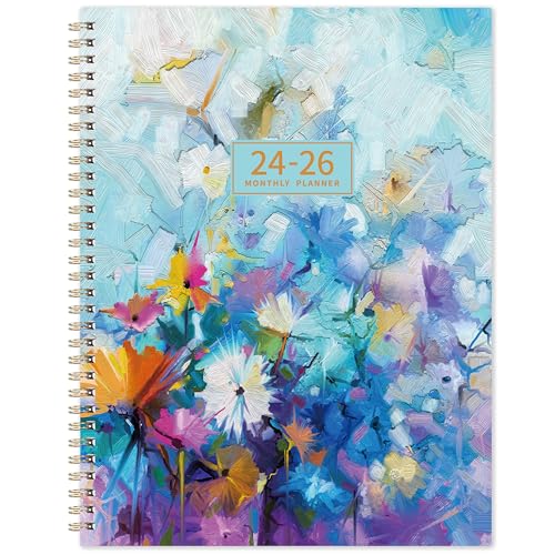 2024-2026 Monthly Planner/Calendar - JUL 2024 - JUN 2026, Monthly Planner 2024-2026, 2-Year Monthly Planner, Inner Pocket, 9' x 11', Flexible Cover