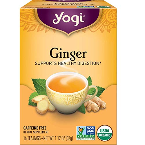 Yogi Tea Ginger Tea - 16 Tea Bags per Pack (4 Packs) - Organic Ginger Tea Bags - Digestive Support Tea - Includes Ginger Root, Lemongrass, Licorice Root, Peppermint Leaf & Black Pepper