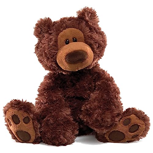 GUND Philbin Classic Teddy Bear, Premium Stuffed Animal for Ages 1 and Up, Chocolate Brown, 12”