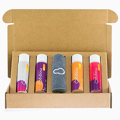 Magigoo Pro Kit MKit2018 3D Printing Bed Adhesive for Nylon, PP, PC, ABS, PLA etc. 4*50 ml/1.69 fl.oz bottles + cleaning cloth. Works on all surfaces - flex plates, glass, PEI, Buildtak, Kapton etc.