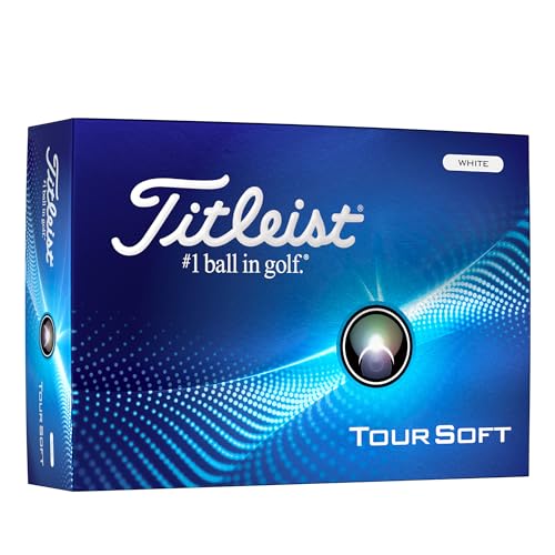 Titleist Tour Soft Golf Balls, White (One Dozen)
