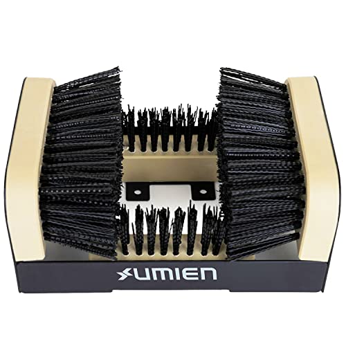 Umien Shoe Cleaner Boot Brush: Folding Cleaning Brush Set with Scrubber, Scraper - Ideal for Boots, Outdoor Use and More