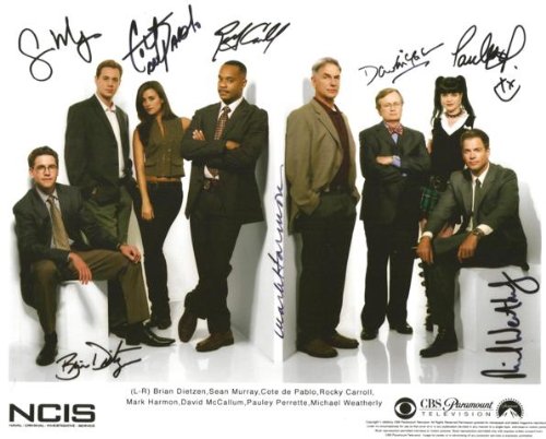 NCIS Full Cast Signed CBS Paramount Studio Reprint 8 x 10 Photo