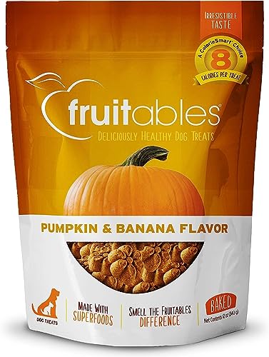 Fruitables Dog Treats Pumpkin & Banana Flavor, 7 oz