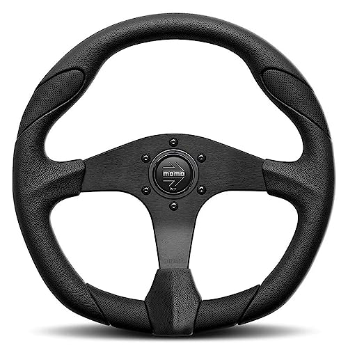 Momo QRK35BK0B Quark Black 350 mm Urethane Steering Wheel