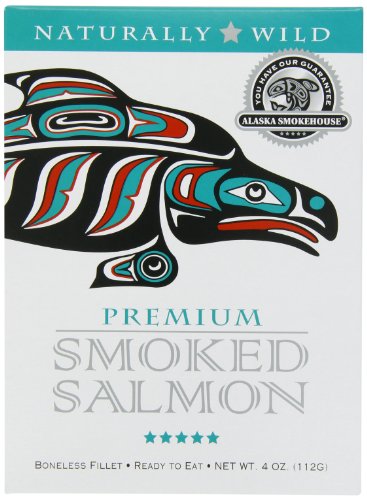 Alaska Smokehouse Premium Smoked Salmon, 4 Ounce Gift box