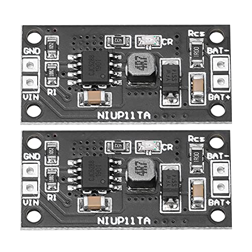 2Pcs NiCd NiMH Battery Charger Module Electronic Component Charging Board with Short Circuit Protection (NIUP11TA_2S 1-Cell(2S))