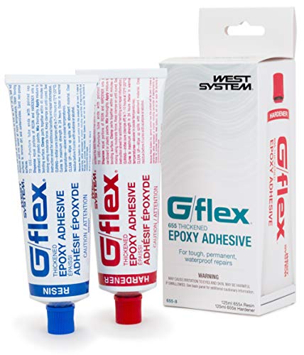 West System 655-8 G/flex Epoxy Adhesive, two 4.5 fl oz., White