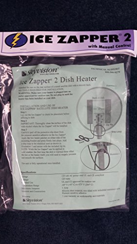 Ice Zapper 2 Satellite Dish Heater Kit w/ Manual Control for 46cm to 1.2 Meter Dish Antennas