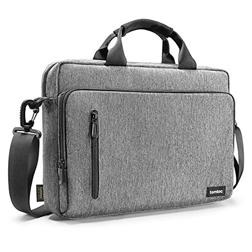 tomtoc Protective Laptop Shoulder Bag for 15.6 Inch Universal HP Dell Acer ASUS Lenovo Laptop Chromebook Ultrabook, Multi-Functional Laptop Messenger Briefcase for 15-16 Inch MacBook Air/Pro M3/M2/M1