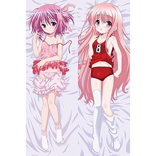 Xugang Bas-Ket-Ball! SS Tomoka Minato Throw Pillow Case Double Sided hugs Anime Game Characters, Princess Anime Pillowcase Dakimakura, 150x50cm Peach Skin/2WAY