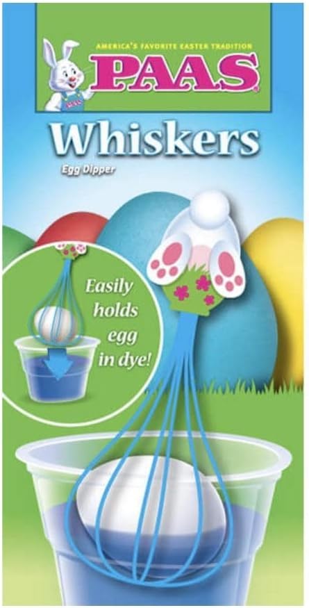 PAAS Whiskers: Bunny Bottom Egg Dipper, Dye Eggs with No Mess!