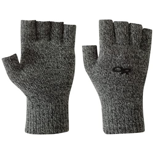 Outdoor Research Fairbanks Fingerless Gloves, Charcoal, Small/Medium