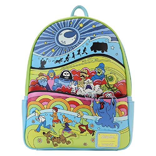 Loungefly Scooby-Doo Psychedelic Monster Chase Mystery Team Mini Backpack Purse