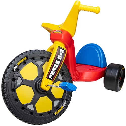 Schylling Big Wheel Speedster - Original Classic Ride On Bike - Low-Riding Tricycle with Adjustable Seat - Kids 3-7 Years Old up to 70 lbs