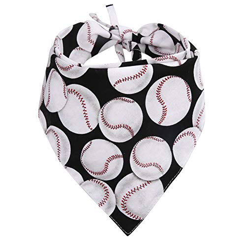 Dog Bandana Reversible Triangle Bibs Scarf Accessories Baseball for Dogs Cats Pets Animals