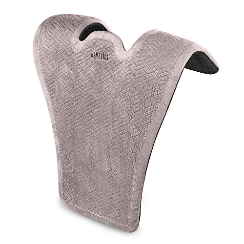 Homedics Comfort Pro Elite Heated Vibrating Massage Wrap Adjustable Intensity, Soft Fabric, Tension Relief Heat Therapy Heated Shoulder Massage, Relieves Neck, Upper Back & Shoulders (Long)