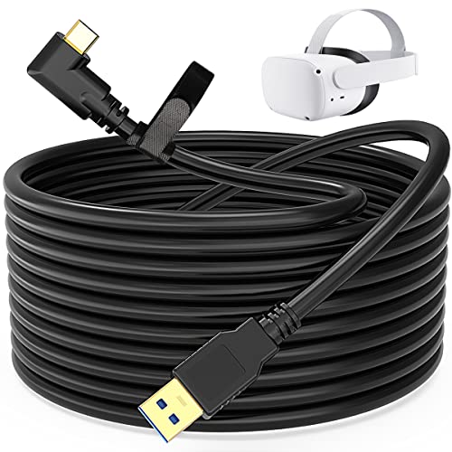 Link Cable for Oculus Quest, Charger Cable for Vr Quest 2, Compatible Pc High-Speed Transfer Fast Charging USB 3.0 to Type C for Oculus Quest 2 Headset and Gaming Pc (10ft 3m)
