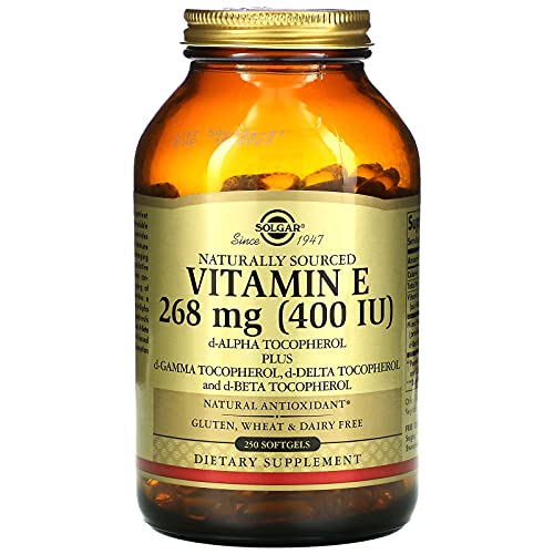 Solgar Naturally Sourced Vitamin E, 268 mg (400 IU), 250 Softgels