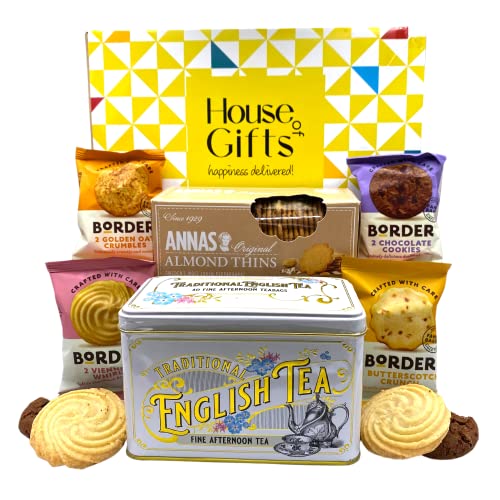 British Biscuits Cookies Variety Pack with English Breakfast Tea Gift Sets | Afternoon Tea - UK Import