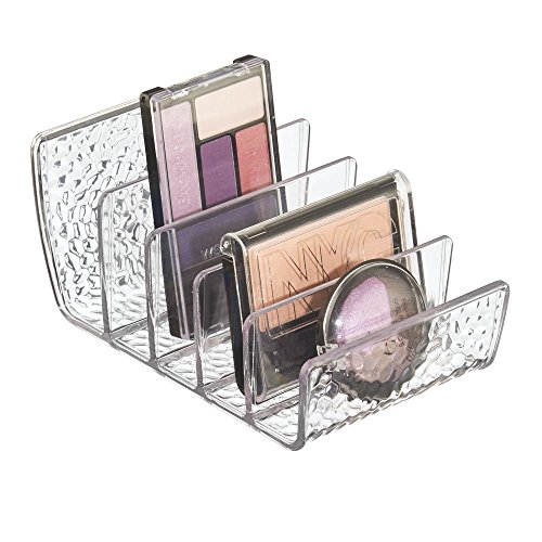 iDesign Rain Vertical Textured Plastic Palette Organizer for Storage of Cosmetics, Makeup, and Accessories on Vanity, Countertop, or Cabinet, 9.25' x 3.86' x 3.20'