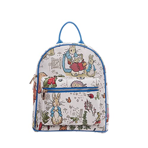 Signare Tapestry Women Backpack Rucksack Casual Daypack With Peter Rabbit Design (DAPK-BP-PETER)