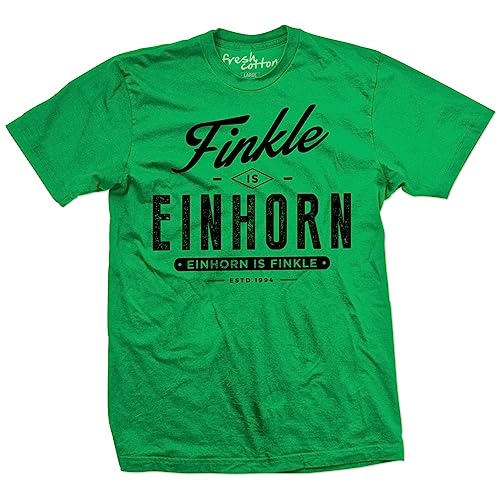 Ace Ventura Pet Detective - Finkle is Einhorn, Einhorn is Finkle Funny Movie Quote Shirt (X-Large, Green)