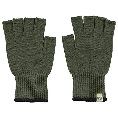 Minus33 Merino Wool Fingerless Glove Liner Olive Drab Medium