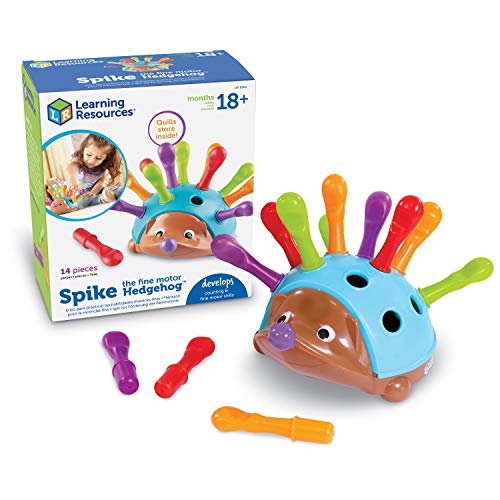 Learning Resources Spike The Fine Motor Hedgehog - Toddler Learning Toys, Fine Motor and Sensory Toys for Kids Ages 18+ Months, Montessori Toys