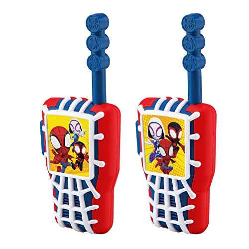 eKids Spidey and His Amazing Friends Toy Walkie Talkies for Kids, Indoor and Outdoor Toys for Kids and Fans of Spiderman Toys for Boys