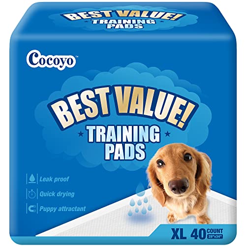 COCOYO Best Value Training Pads, 28' by 34' XL, 80 Count