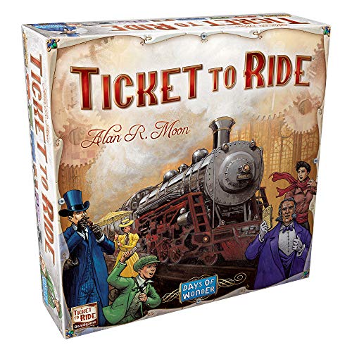 Ticket to Ride Board Game - A Cross-Country Train Adventure for Friends and Family! Strategy Game for Kids & Adults, Ages 8+, 2-5 Players, 30-60 Minute Playtime, Made by Days of Wonder
