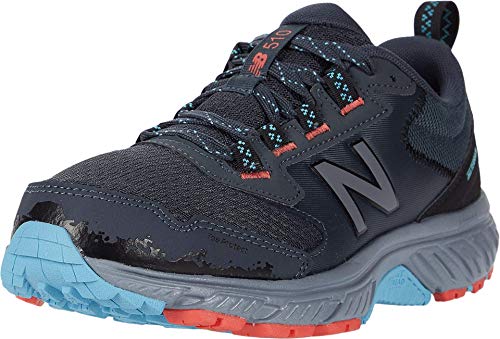 New Balance Women's 510 V5 Trail Running Shoe, Gunmetal/Wax Blue/Wax Blue, 9