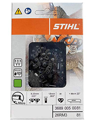 STIHL 26RM3-81 Oilomatic Rapid Micro 3 Saw Chain, 20'
