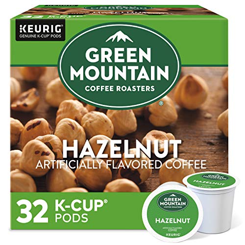Green Mountain Coffee Roasters Hazelnut Keurig Single-Serve K-Cup Pods, Light Roast Coffee, 32 Count