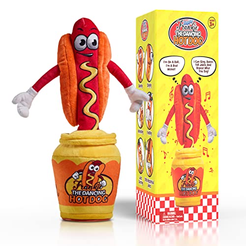 Gagster Dancing Hot Dog - Sings, Yodels, Tells Jokes - Funny Talking Decor Toy for Kids & Adults